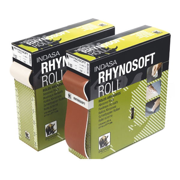 INDASA RHYNOSOFT P120 PRE-CUT ROLL 115mmx25M